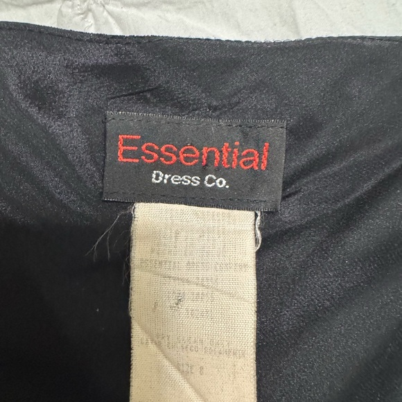 Elegant Asymmetrical Black Dress - Picture 4 of 4